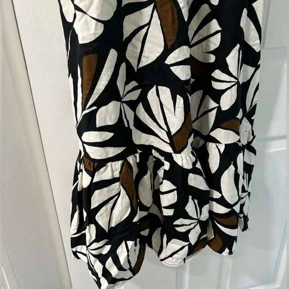 Tabitha Brown for Target Neutral Palm print maxi dress size L - Picture 5 of 13
